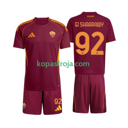 Billiga Fotbollströjor AS Roma Stephan El Shaarawy 92 Barn Hemma tröja 2025/26 Kortärmad
